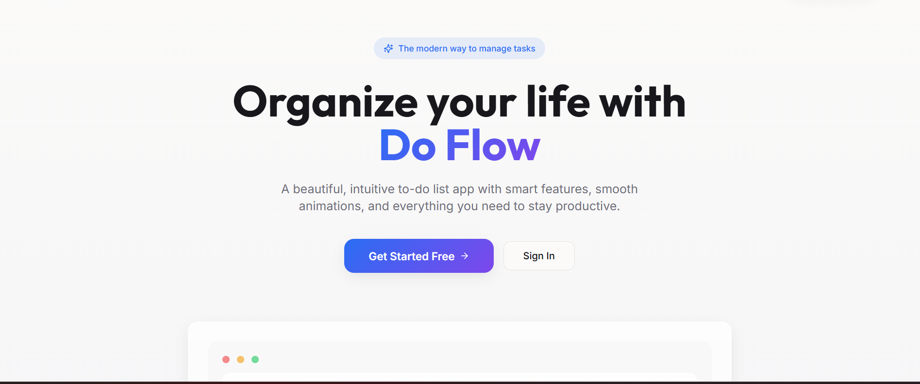 DoFlow – Organize Your Life by Atharva Sharma